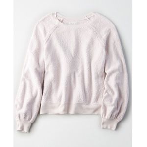 AE Boucle Balloon Sleeve Pullover Sweater